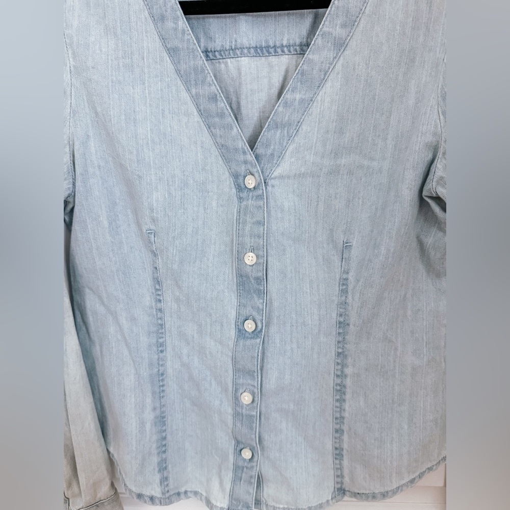 BP Light Denim Button-Down Shirt - Picture 6 of 6